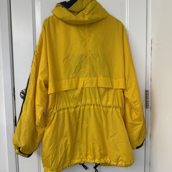 Vintage Polo Sport Ralph Lauren Yellow Button Zip up Jacket Windbreaker‎ Men's L - Picture 11 of 11